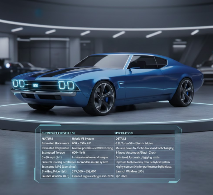 Chevrolet Chevelle SS Specifications