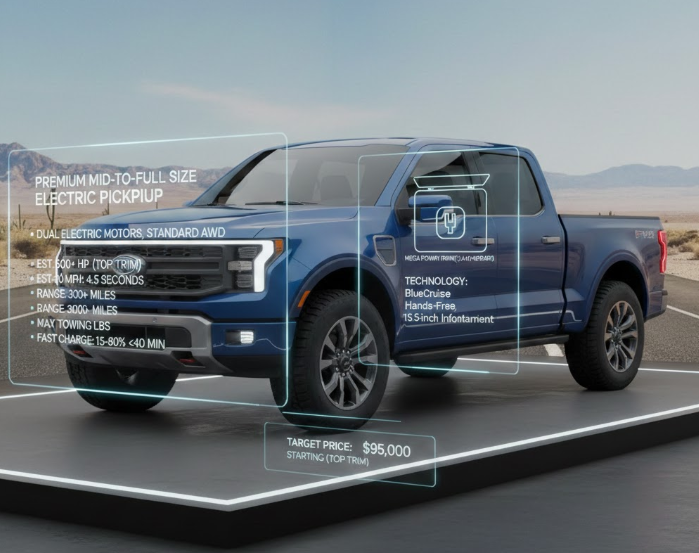 Ford F-100 Electric Truck 2025 Features