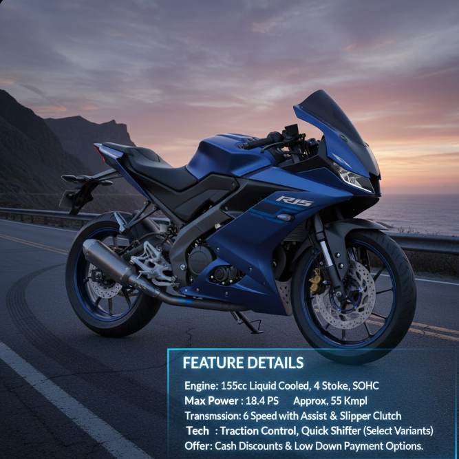 New Yamaha R15 2025 Features