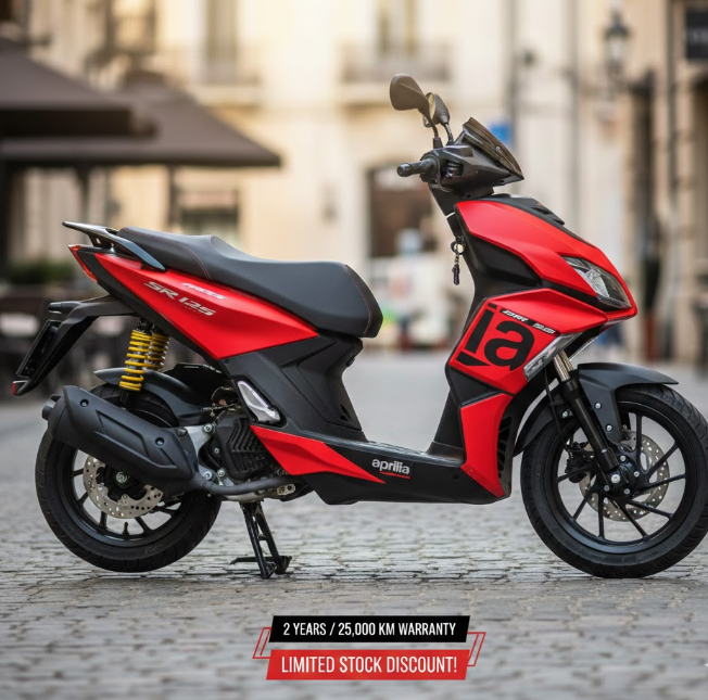 Aprilia SR 125 2025 Launches with Sporty Racing Design & Premium Features – Big Savings on Limited Stock! 2 Aprilia SR 125 2025 Features