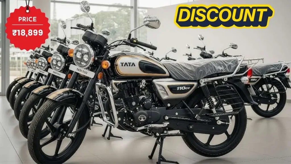 Tata 110cc Bike with 85 KM Mileage & 110 KM/H Top Speed at ₹18,899: Huge Discount for Limited Time 1 Tata 110cc Bike