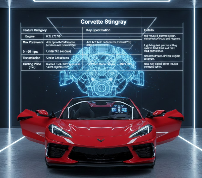 Corvette Stingray Features