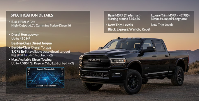 2026 RAM 2500 Tough Pickup Specification