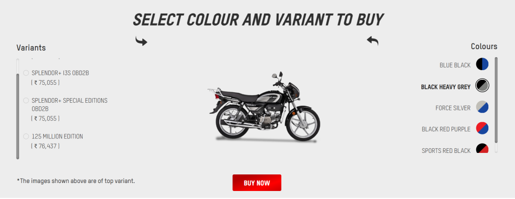 Hero Splendor Plus 125 Pricing