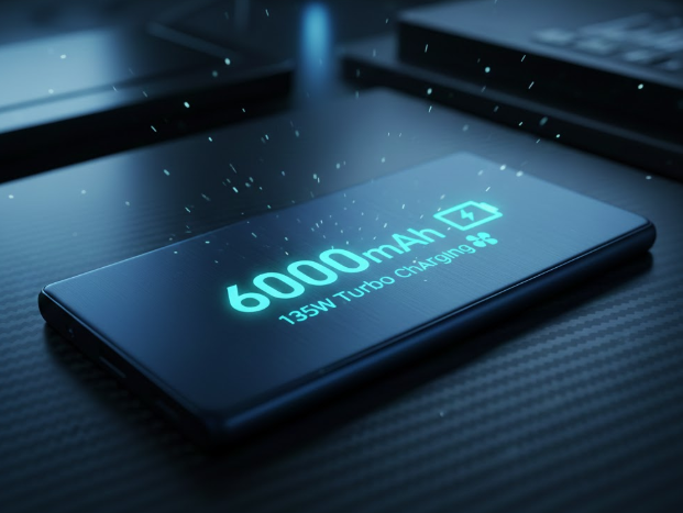 6000mAh Battery + 135W Turbo Charging
