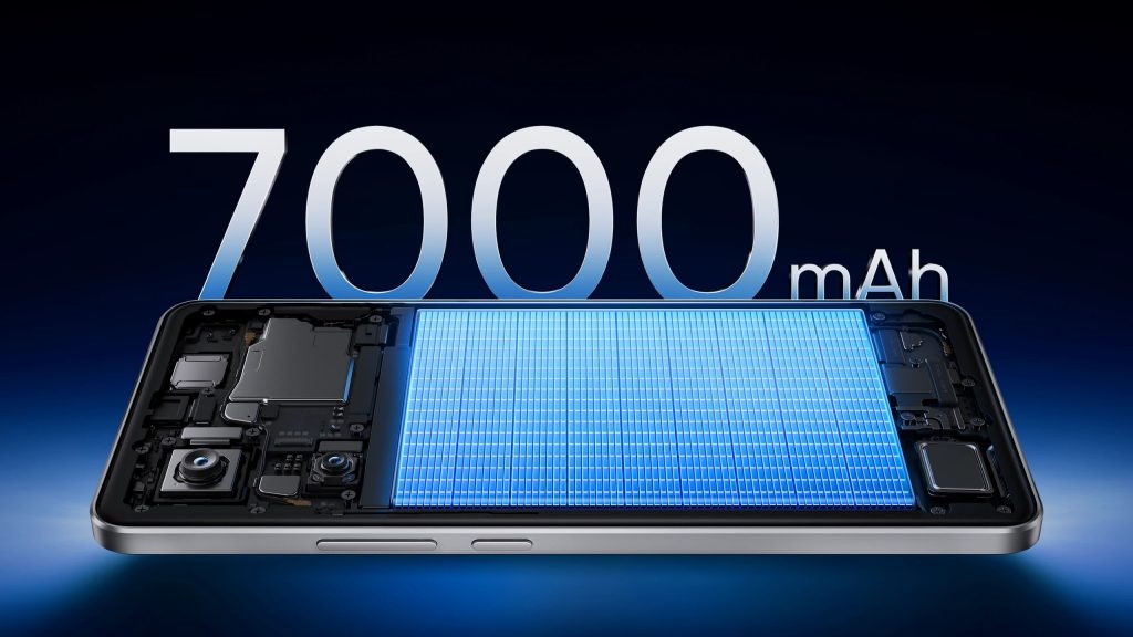 7000mAh battery