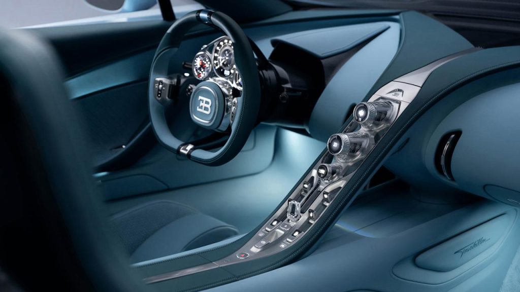 Interior of Bugatti Tourbillon