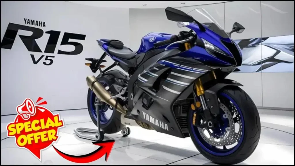 Yamaha R15 V5 2025 Edition with 155cc Liquid-Cooled Engine, 18.4PS Power & 60km/l Mileage – Dhamaka Offer for Sportbike Fans! 1 Yamaha R15 V5 2025
