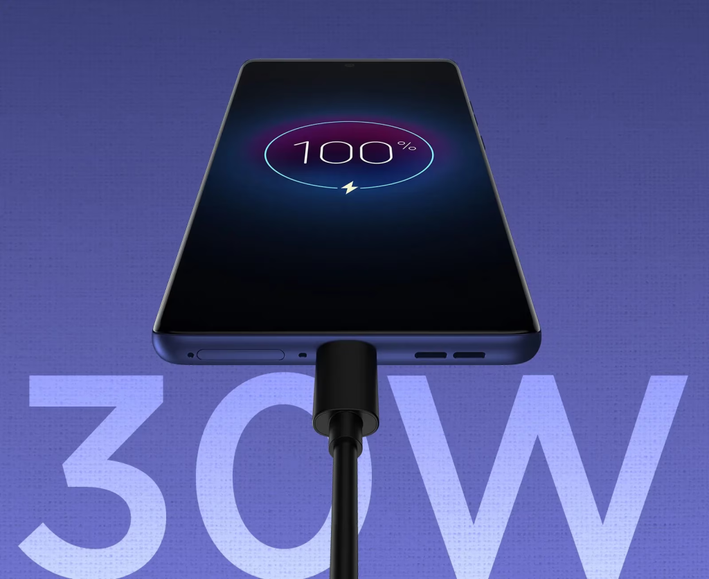 8000 mAH Battery with 30W Fast charging