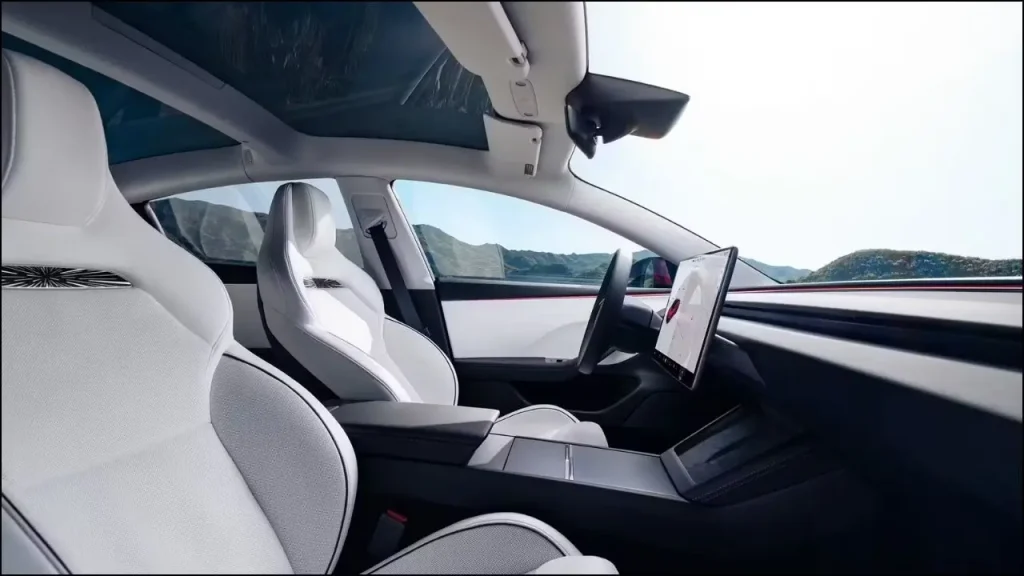 Tesla Model 3 2025 with Long Range, Autopilot & Fast Charging – Bumper Deal Expected on New EV Model 3 tesla model 3 interior Design