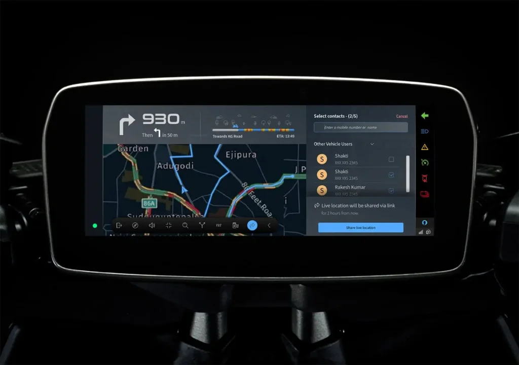 Metre of TVS X Electric Scooter