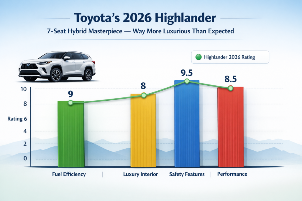 Toyota’s 2026 Highlander Ratings