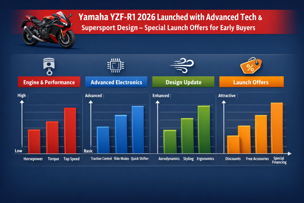 Yamaha YZF-R1 2026 Launched with Advanced Tech & Supersport Design – Special Launch Offers for Early Buyers 2 Yamaha YZF-R1 Details